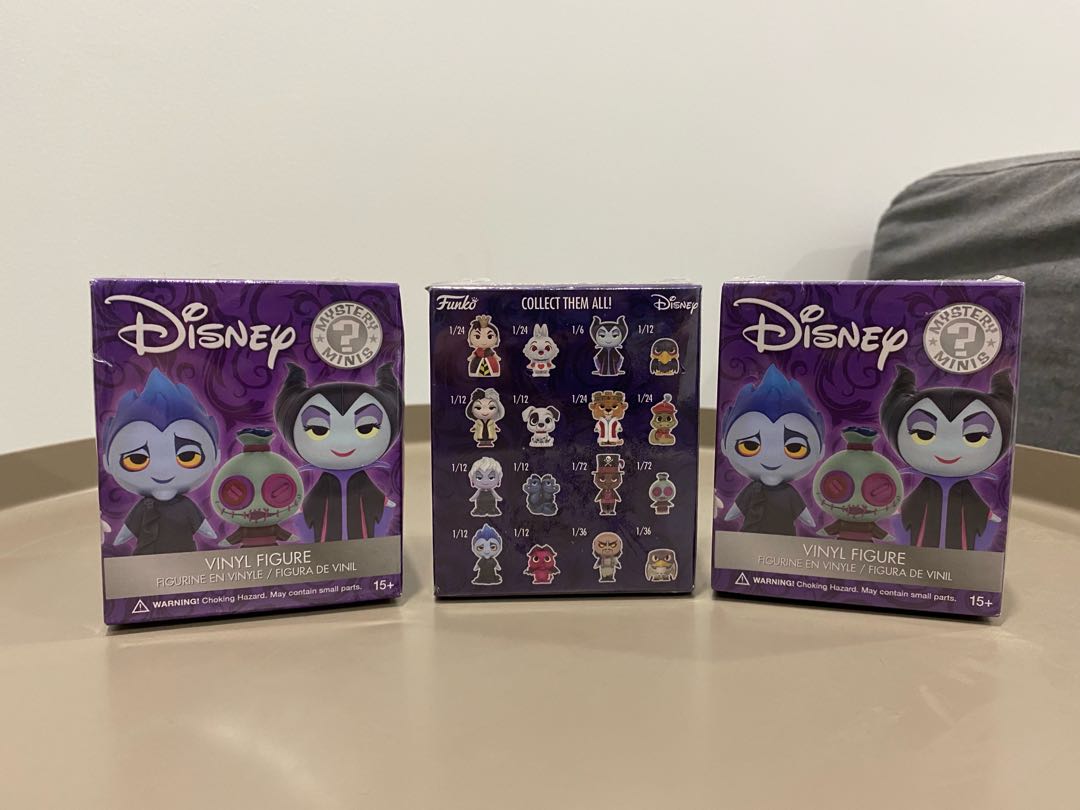 Disney Villains Mystery Minis Set of 3 Hobbies Toys Toys