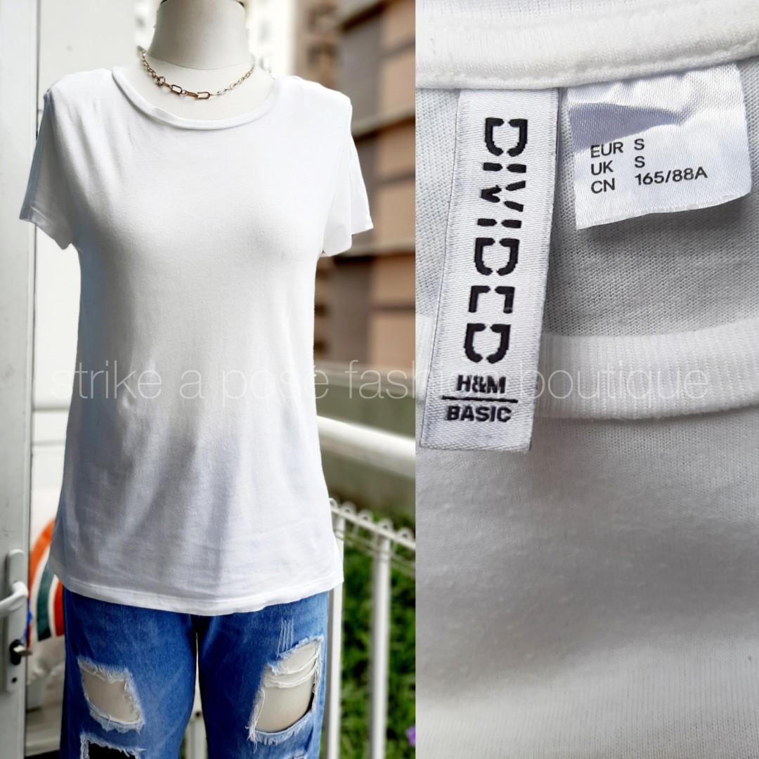 H&m divided hot sale white shirt