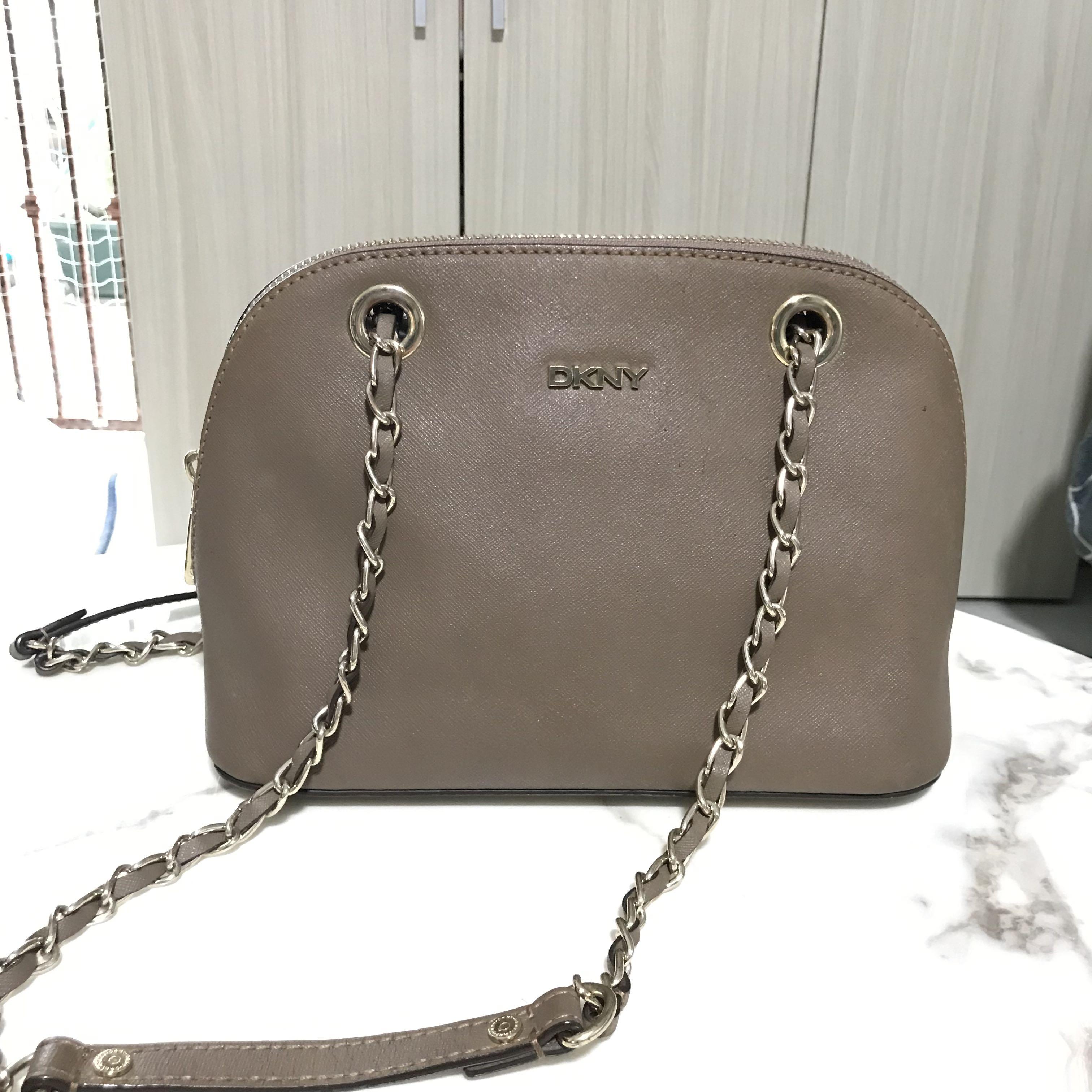 Dkny taupe bag clearance