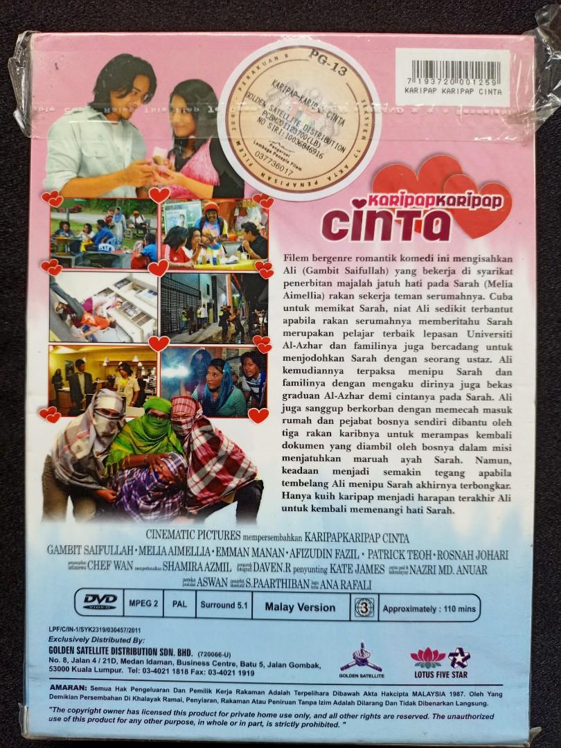 DVD Karipap-Karipap Cinta, Hobbies & Toys, Music & Media, CDs & DVDs on  Carousell