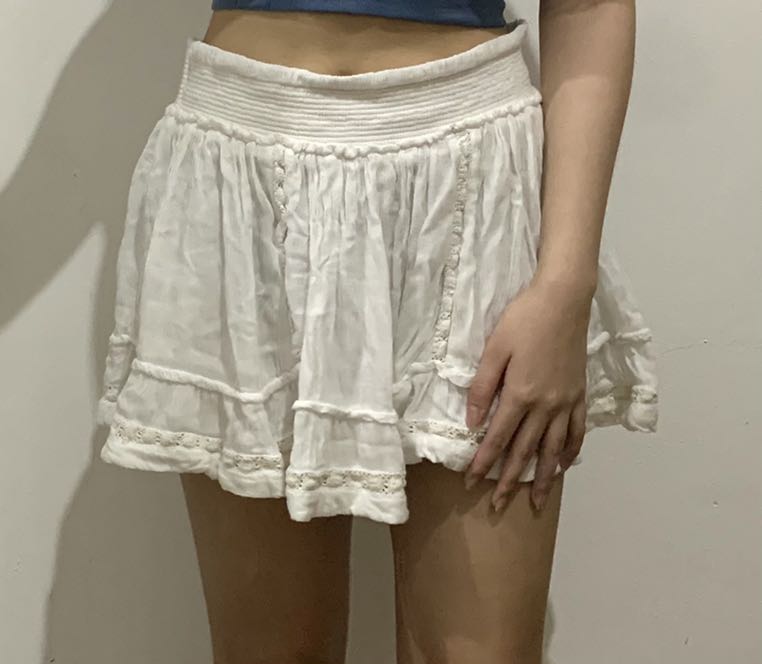 Forever21 White Boho Skirt Women s Fashion Bottoms Skirts on Carousell