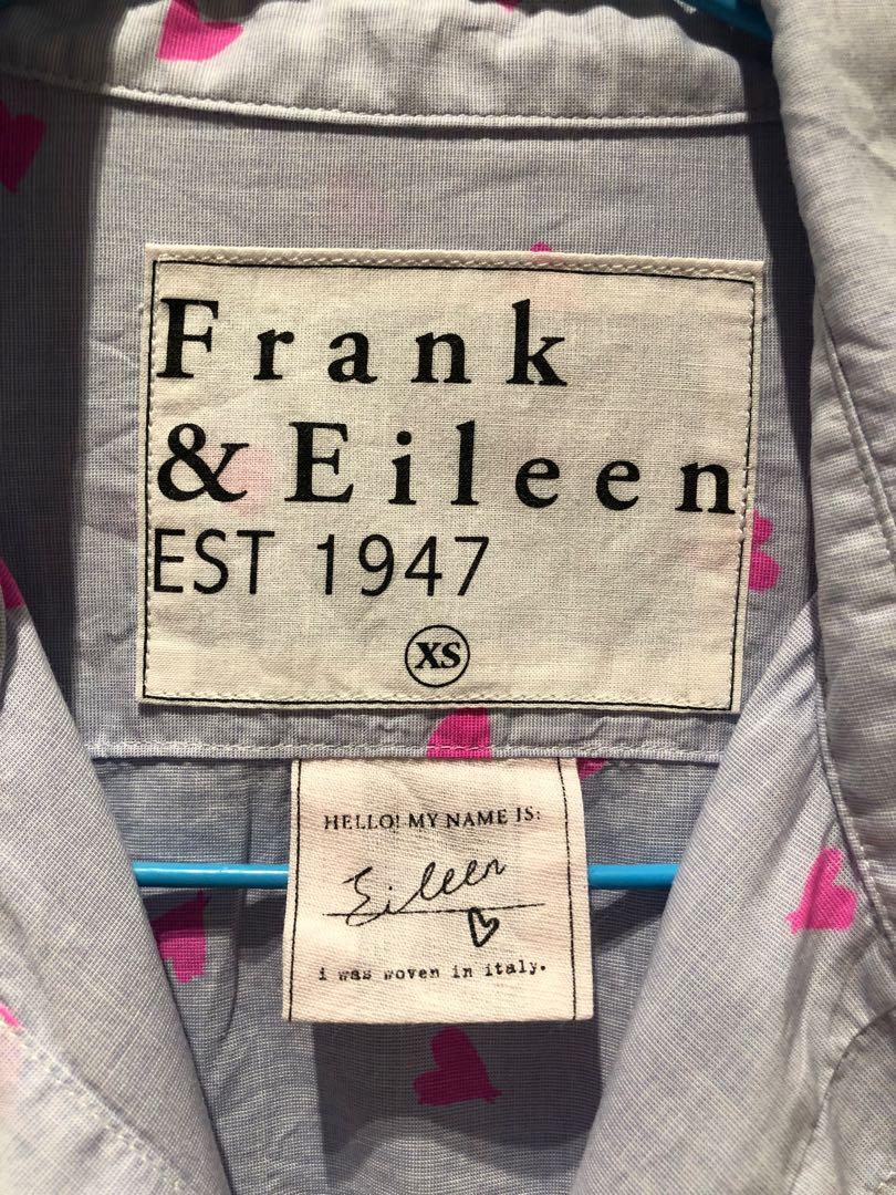 Frank and Eileen Eileen Button Up - Neon Pink Stripe