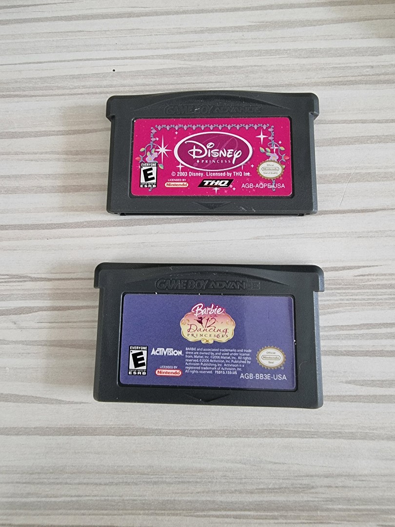 Game Boy Advance games GBA Disney Princess Barbie Dancing Video