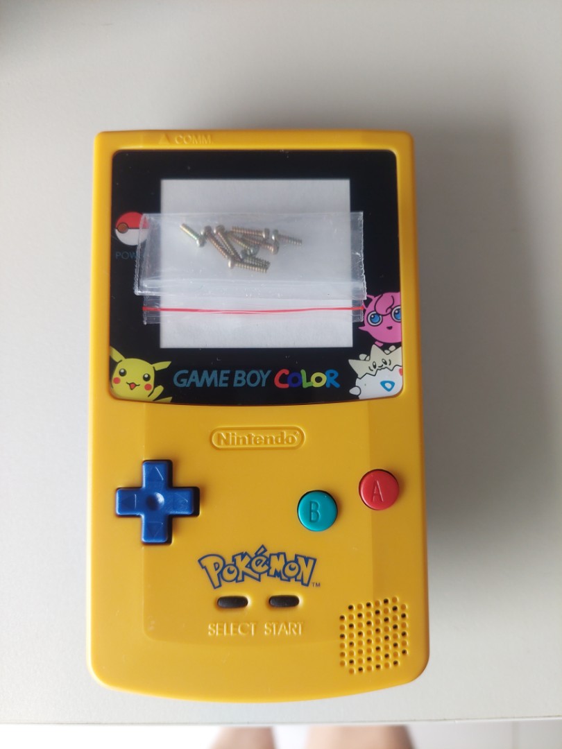Gameboy color game boy colour shell button screw pokemon nintendo ...
