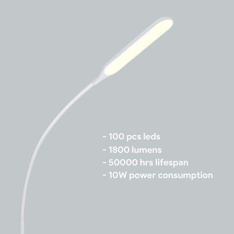 GLADLIE LED Floor Lamp with 3 Color Temperatures & 5 Brightness Levels