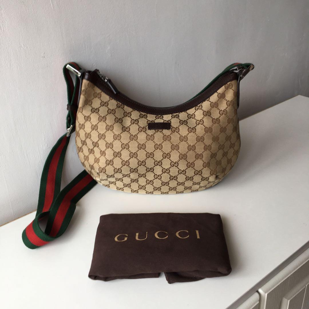 Vintage Gucci Sherry Line Bag, Luxury, Bags & Wallets on Carousell