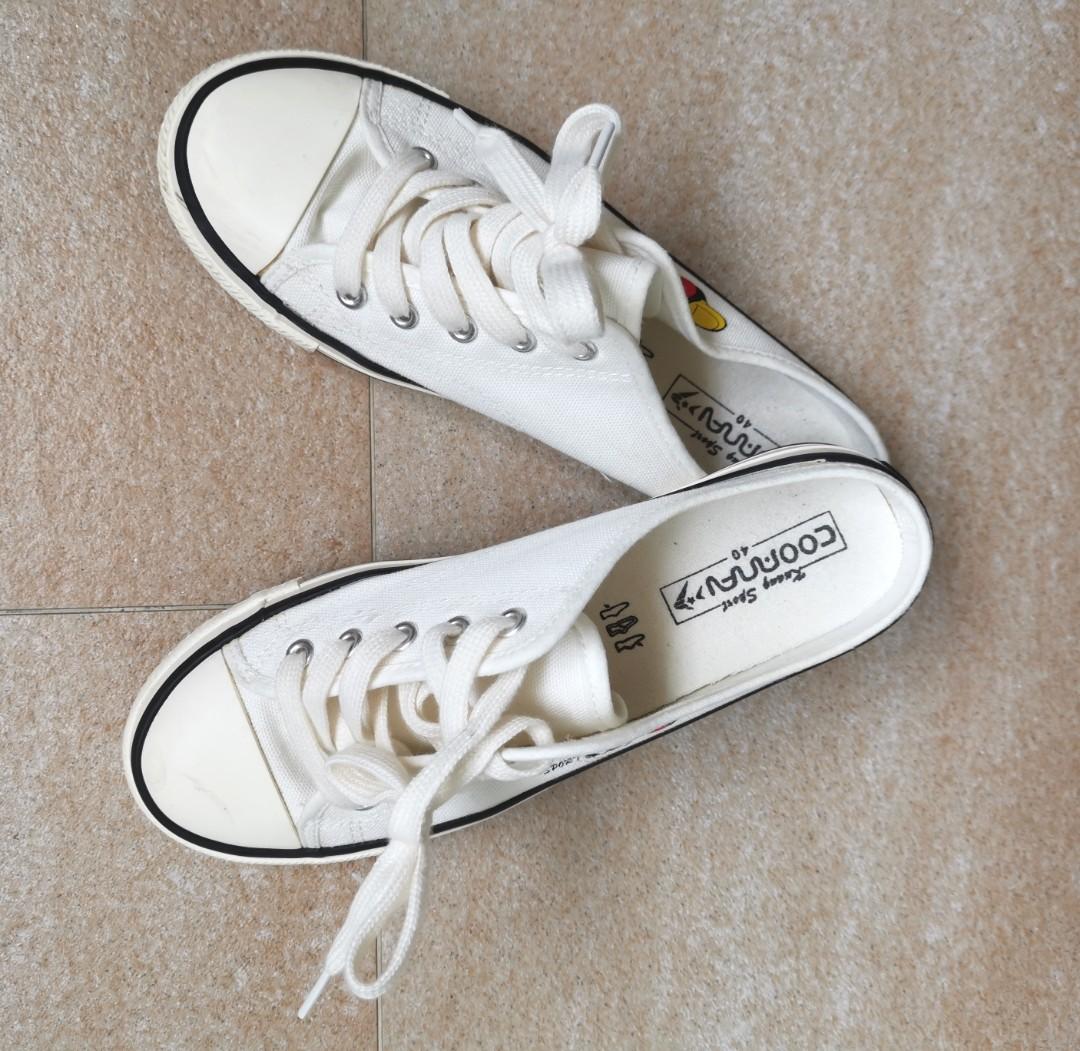 Canvas covered footwear hot sale