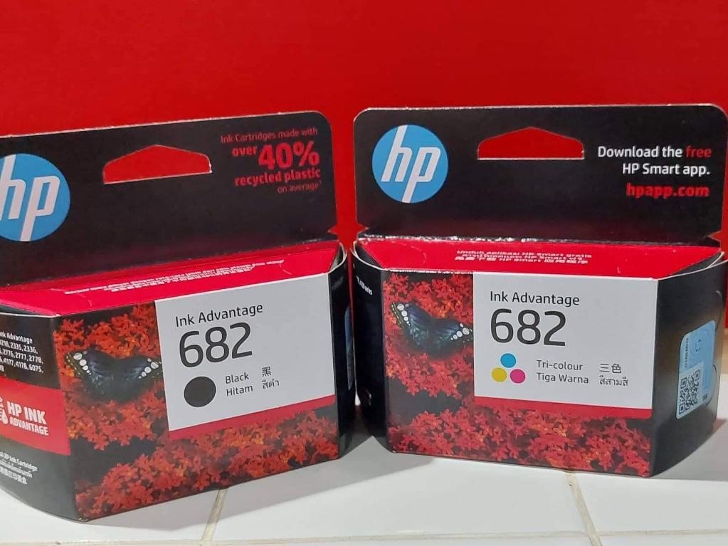 HP 682 Ink Black and Tricolor Cartridge ORIGINAL, Computers & Tech