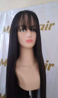 Human hair wig 60CM lurus
