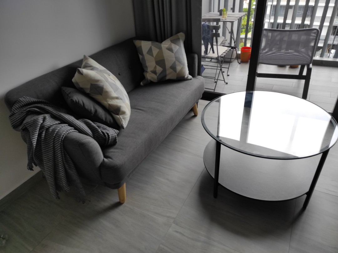 IKEA vittsjo coffee table round brown, Furniture & Home Living, Furniture, Tables & Sets on