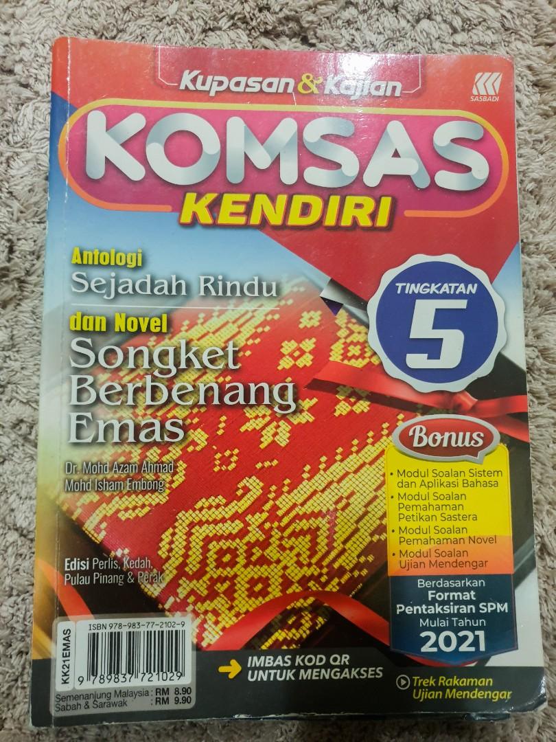 Komsas Antologi Sejadah Rindu Novel Songket Berbenang Emas Tingkatan 5 Hobbies Toys Books Magazines Textbooks On Carousell