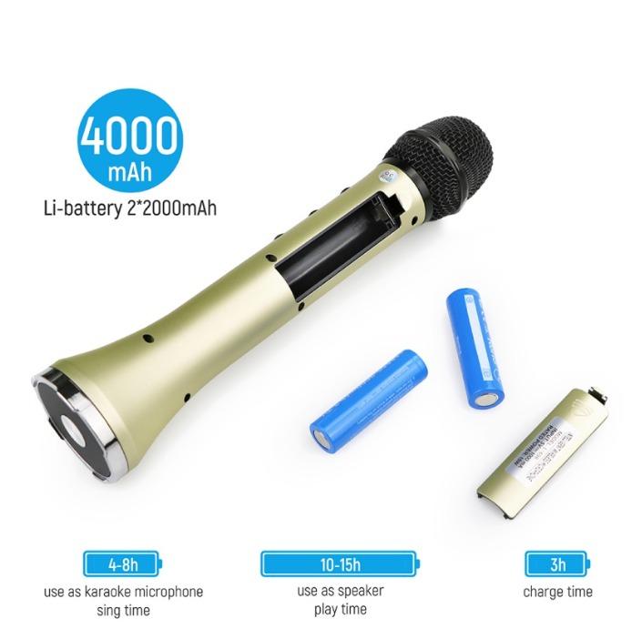 L-698 Professional 15W Portable Wireless Bluetooth Karaoke Microphone Speaker Home KTV Car KTV For Music Playing And Singing Speaker Handheld K Song Microphone Mic63149557751425113