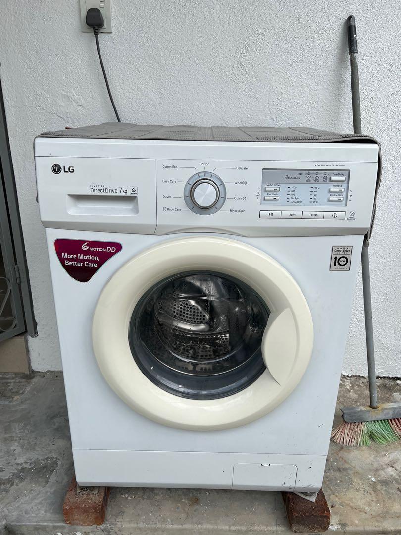 LG 7kg Front Load Washer with 6 Motion Direct Drive, TV & Home ...