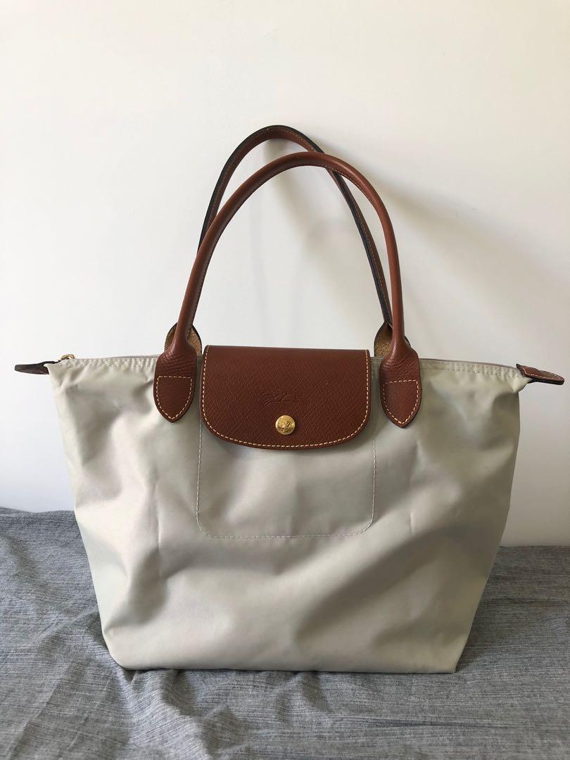 Longchamp Tote Bag Light Grey Medium size