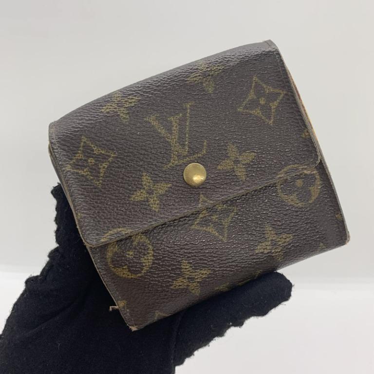 Louis Vuitton Monogram Canvas Compact Double Flap Wallet M61652