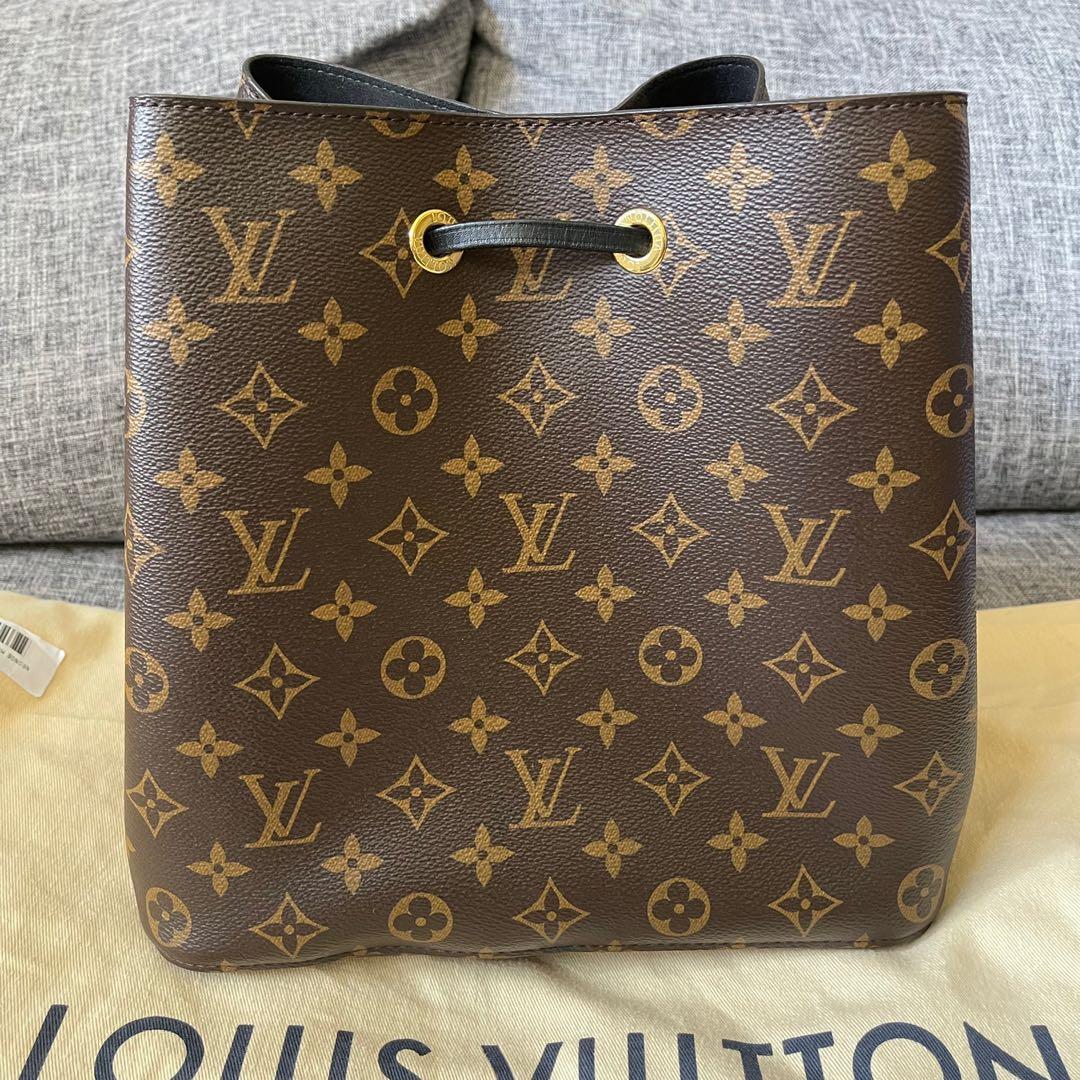 Complete Used Once Louis Vuitton Neo Noe Monogram. Bought LV Greenbelt!  With Receipt, Luxury, Bags & Wallets on Carousell