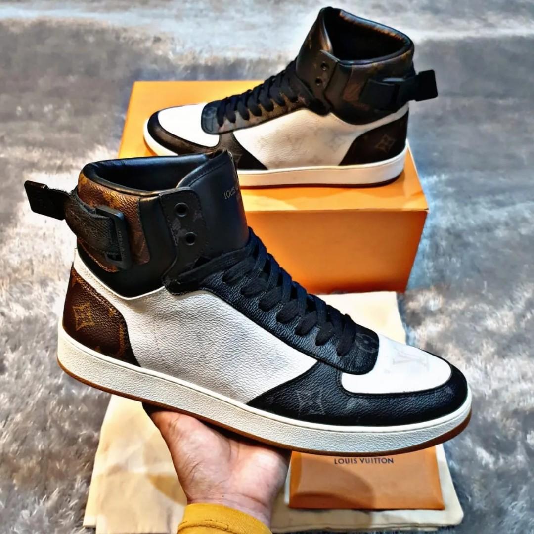 LOUIS VUITTON Rivoli Hi Top Sneaker Boots 10 - More Than You Can