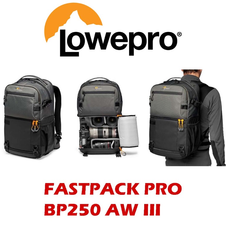 LOWEPRO FASTPACK PRO BP250 AW III, Photography, Photography Accessories ...