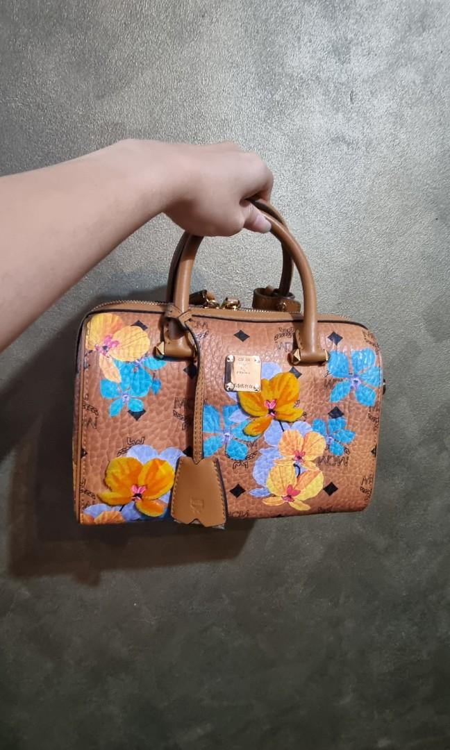 Mcm boston cheap bag small