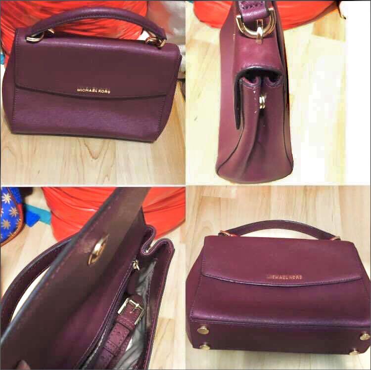 Maroon michael kors crossbody shop