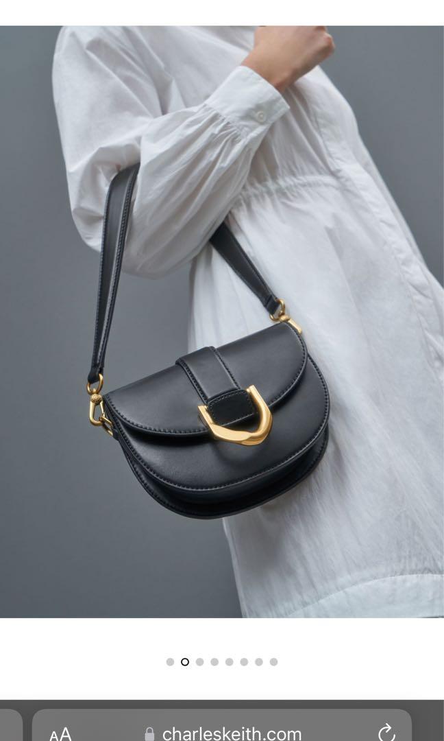 Mini Gabine Saddle Bag Black, Women's Fashion, Bags & Wallets, Cross