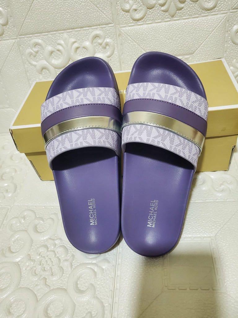 Michael kors flip store flops womens purple