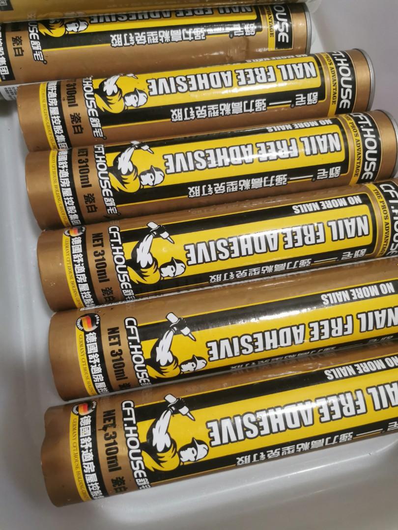 Nail free glue silicone, Hobbies & Toys, Stationery & Craft, Craft Supplies & Tools on Carousell