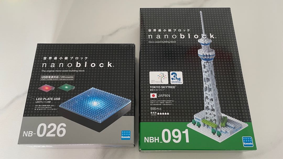 Nanoblock Skytree NBH_91 日本東京鐵塔NB-026 LED base 底座, 興趣及 