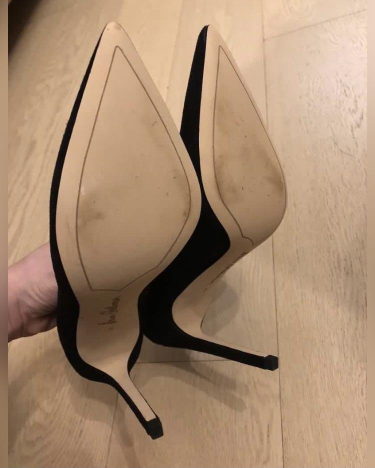 NEW Sam Edelman Black Pumps Heels Dea Suede Pumps