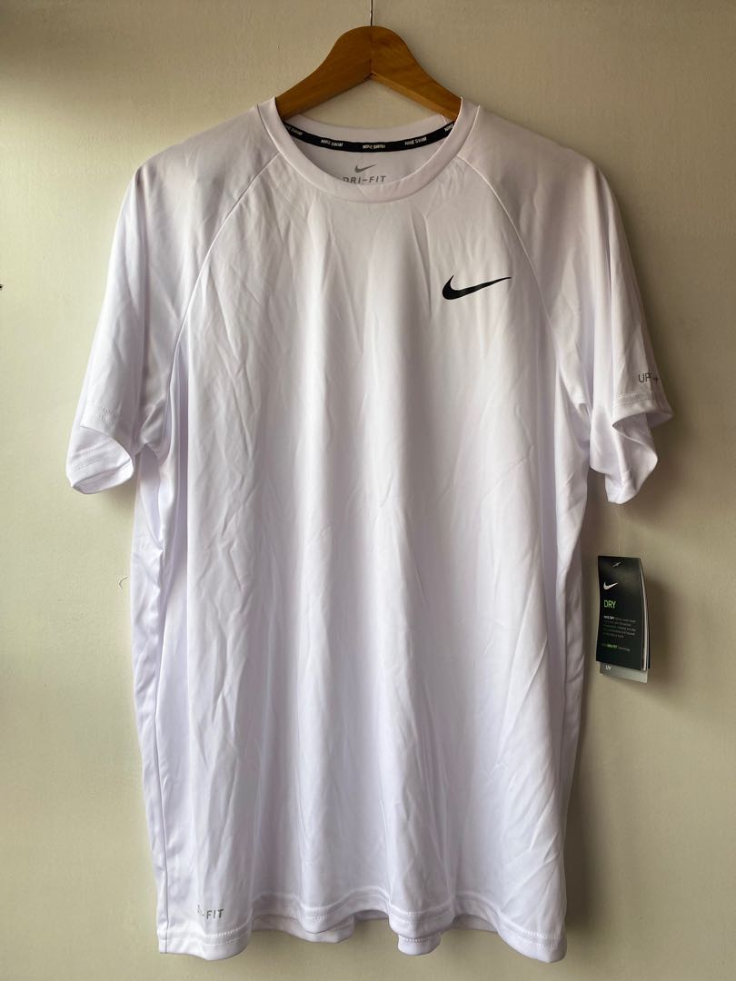 Snel toegang Transparant Nike Dri Fit Shirt (Large/White), Men's Fashion, Activewear on Carousell