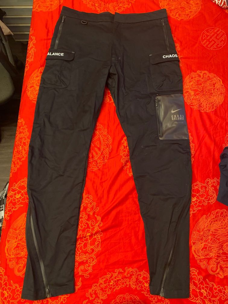 NIKE X UNDERCOVER CARGO PANTS BLACK/WHITE, 男裝, 褲＆半截裙, 運動