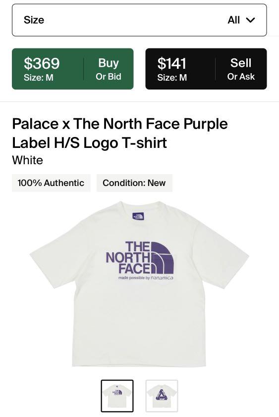 Purple north face best sale t shirt