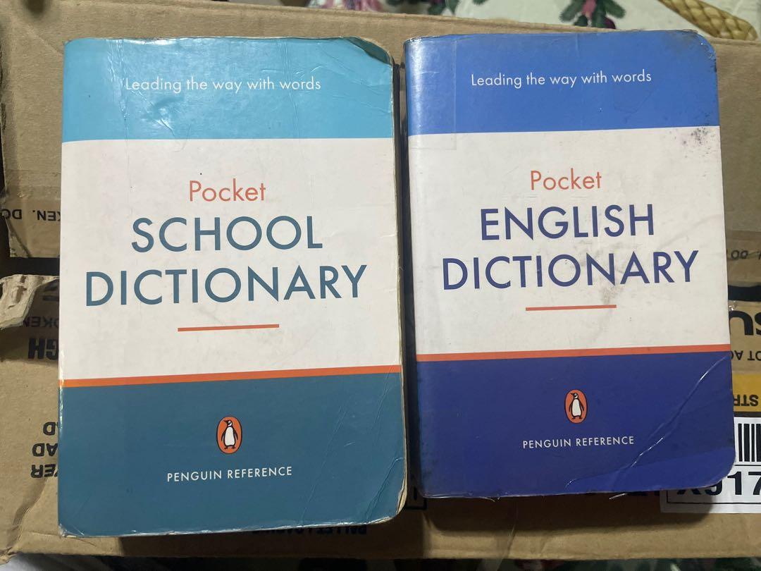 Penguin Pocket Dictionary Bundle Take Both (Category: Storybooks) located in Paranaque City. Submitted by _kuching_decluttering (Listing ID 1160794967, Image 1). Description: 350 for Both Penguin Original Pocket Dictionaries Well-Used, may have writings, usual wear and tear Manage expectations ☺️ Still Nego.