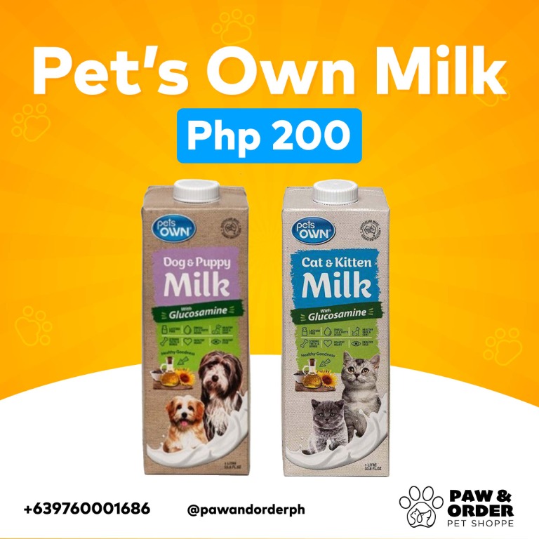 PET'S OWN MILK For Dog and Cat, Pet Supplies, Pet Food on Carousell