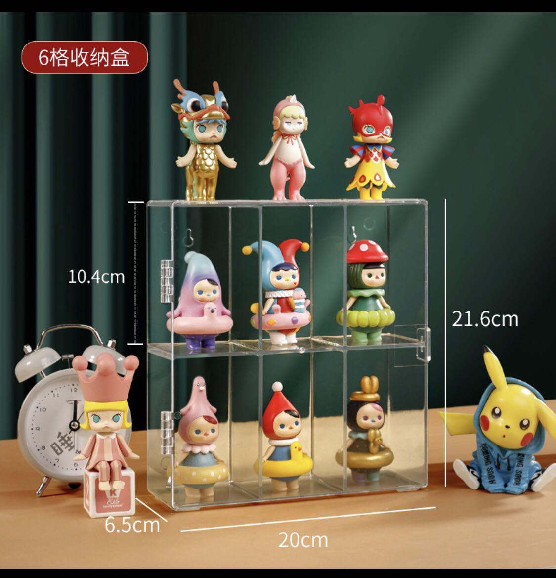 Popmart Blind Box Figures Toys Display Case (3 by 2) Molly Marvel Star ...