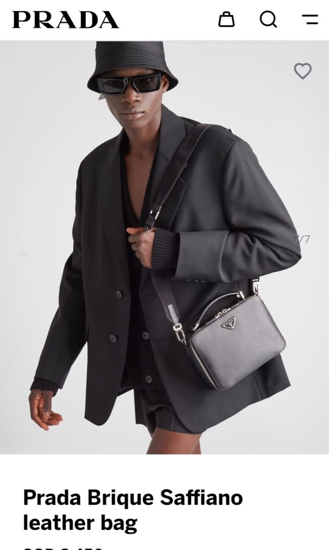 Prada Brique Saffiano Leather Bag (BNIB), Luxury, Bags & Wallets 