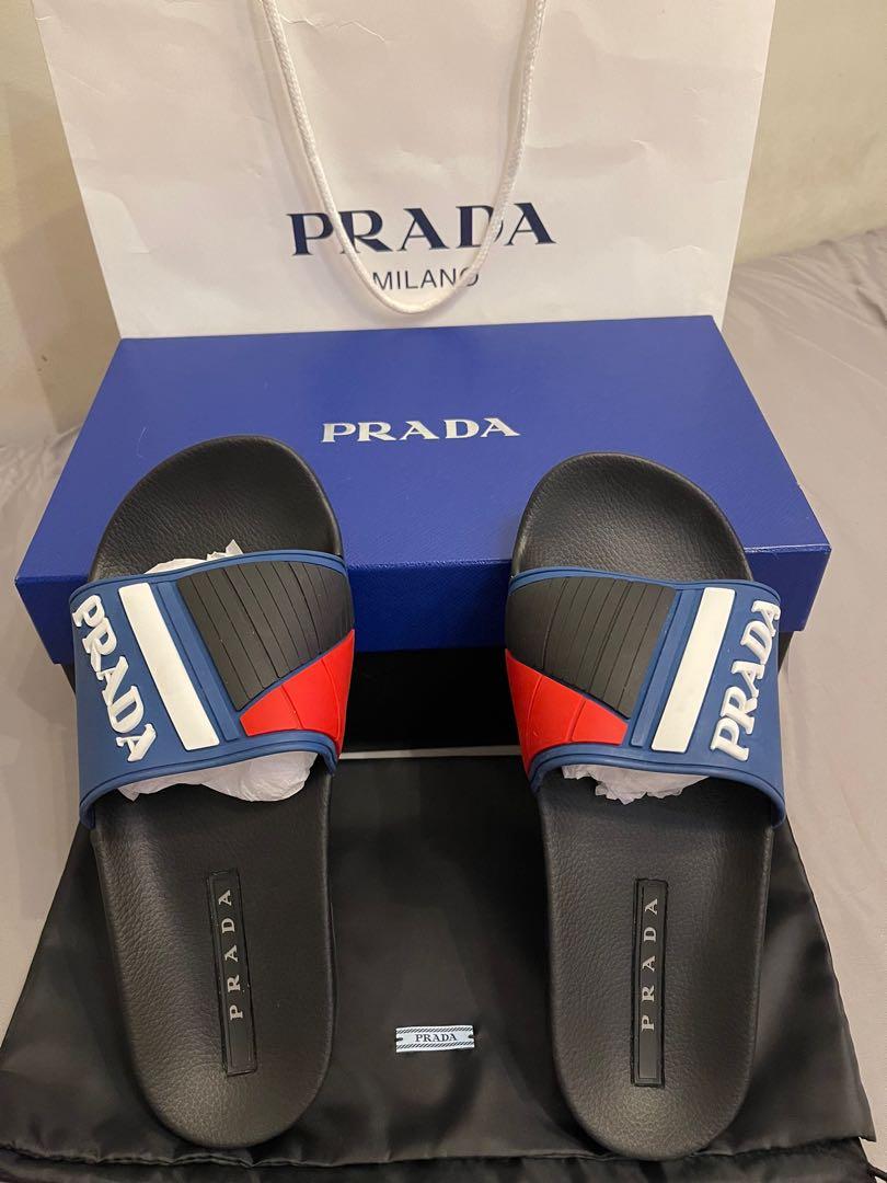 Prada slides best sale for men