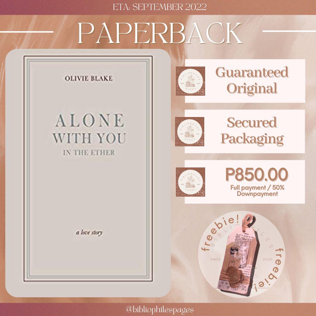 Pre Order Alone With You In The Ether Paperback By Olivie Blake Hobbies Toys Books Magazines Fiction Non Fiction On Carousell