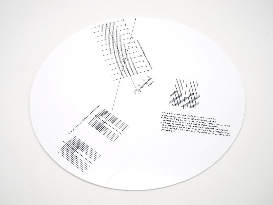 Professional Anti Skate Counter Weight Calibration Disc for Turntable