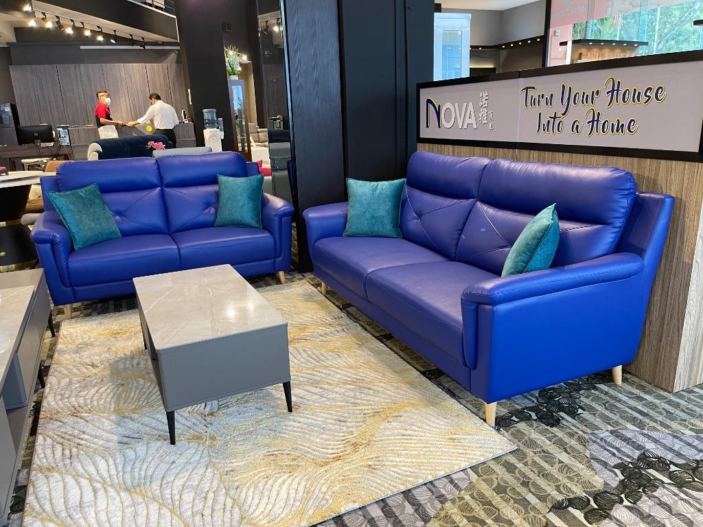 Quality Leather 3 Seater Sofa, Furniture & Home Living, Furniture