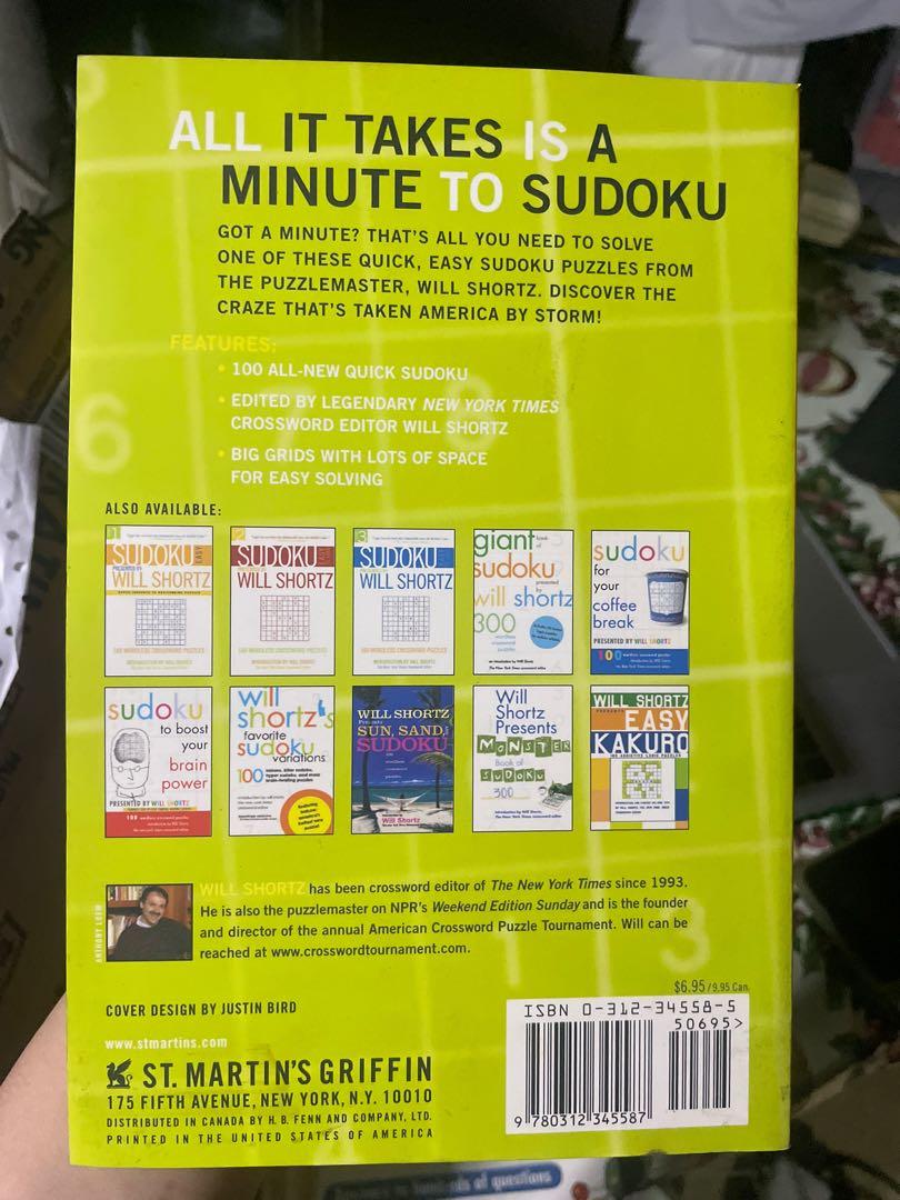Quick Sudoku (Category: Board Games & Puzzles) located in Paranaque City. Submitted by _kuching_decluttering (Listing ID 1160796240, Image 2). Description: Quick Sudoku Brown Pages No Writing Nego.