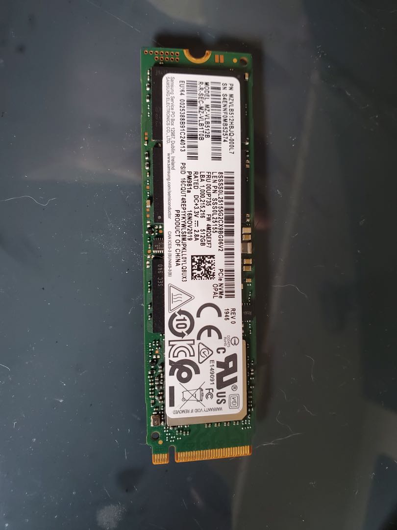 Samsung MZ-VLB512B SSD m2 512gb, 電腦＆科技, 電腦周邊及配件, 硬碟及儲存器 - Carousell