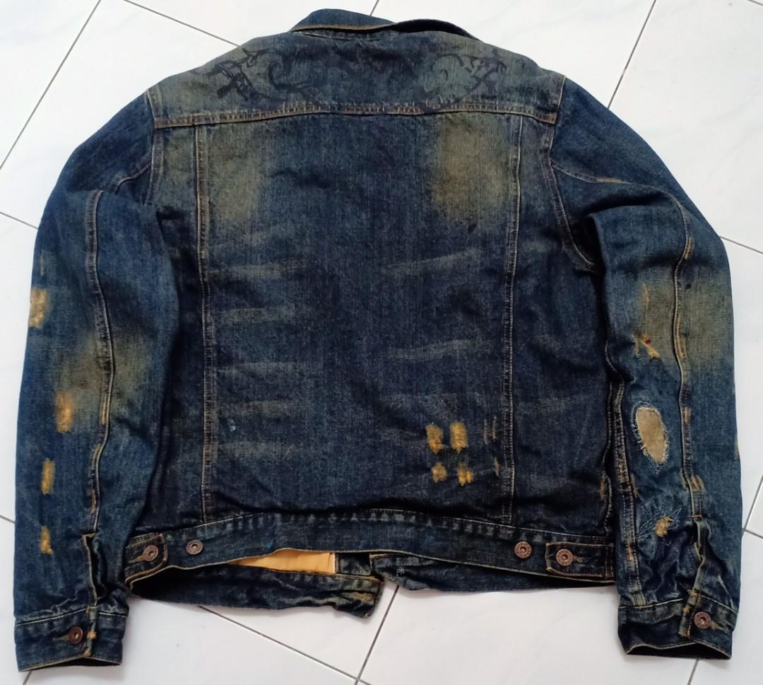 Ezra fitch leather jacket top