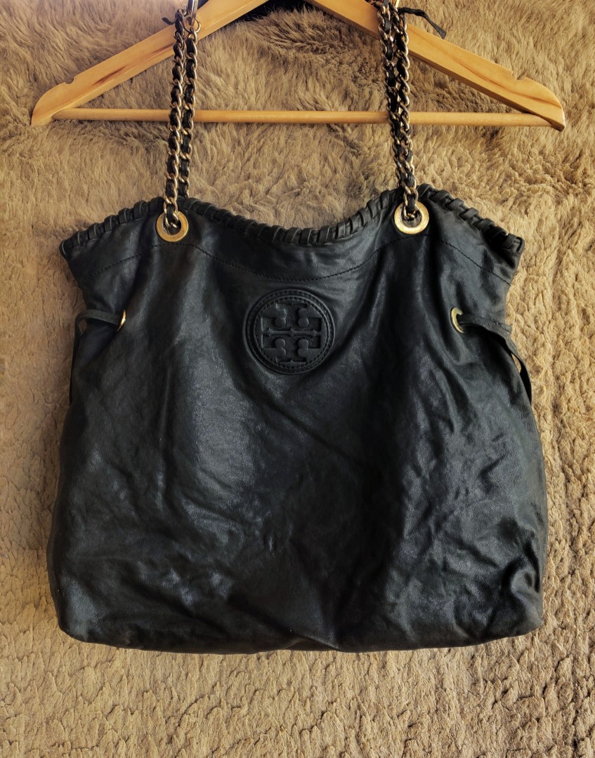 Tory Burch Slouchy Marion Handbag, Luxury, Bags & Wallets on Carousell