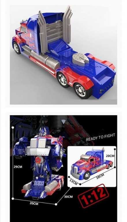 Transformers Optimus Prime Autobots With Weapon RC TOY CAR 2.4ghz ...