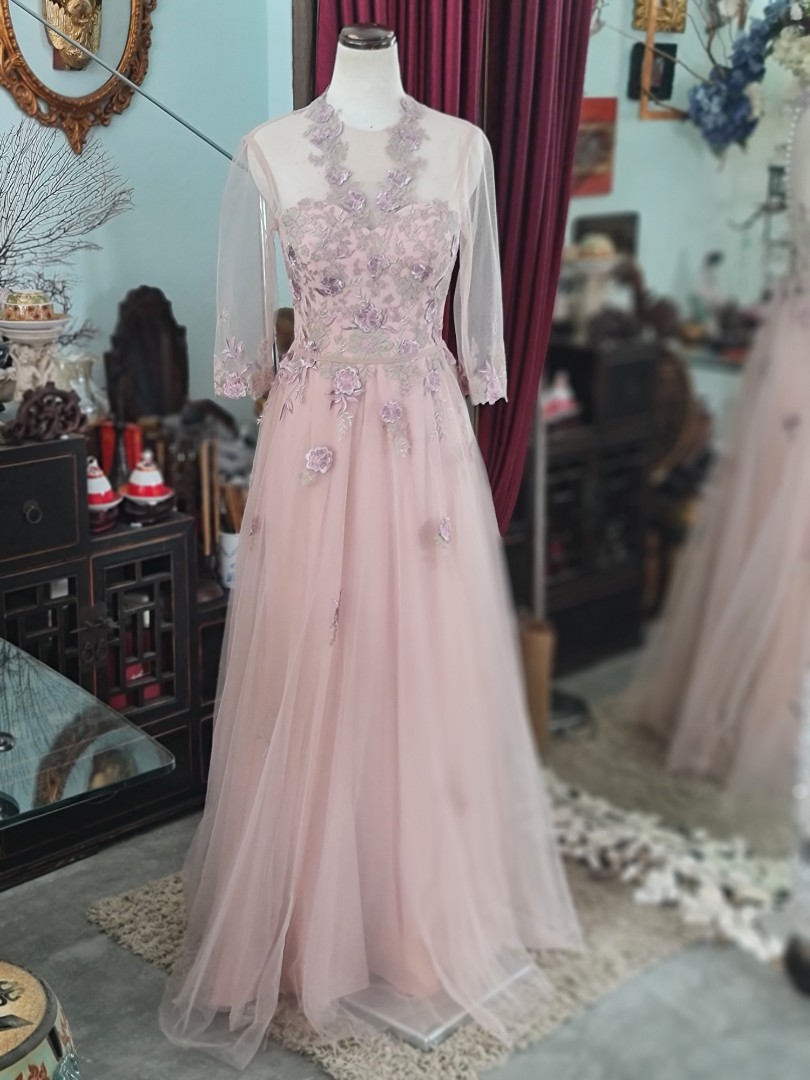 Tulle with inner chiffon dress Women s Fashion Dresses Sets