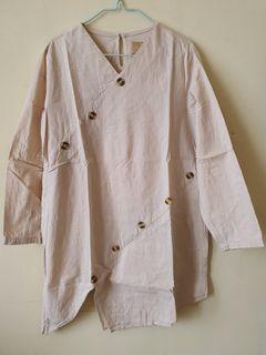 TUNIK CREAM / LIGHT BEIGE COTTONINK SIZE S