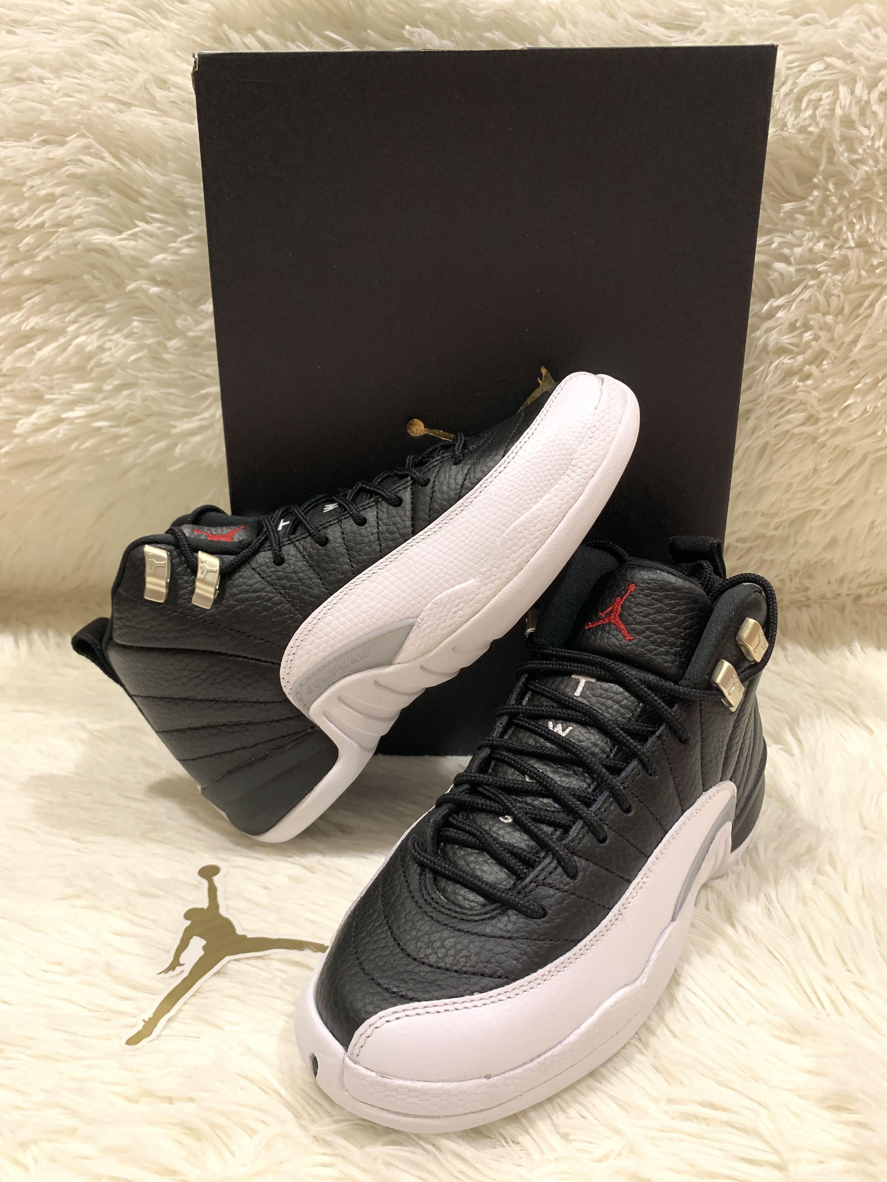 UK3.5 Air Jordan 12 Retro Playoffs GS Women s Fashion Footwear