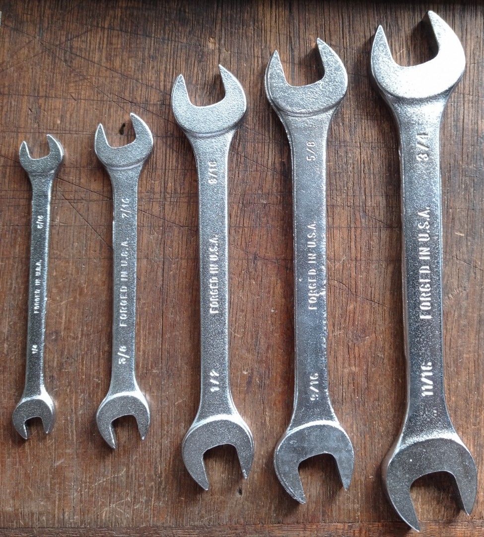 US 5 pc 1/4 3/4 Open Wrench Set, Commercial & Industrial