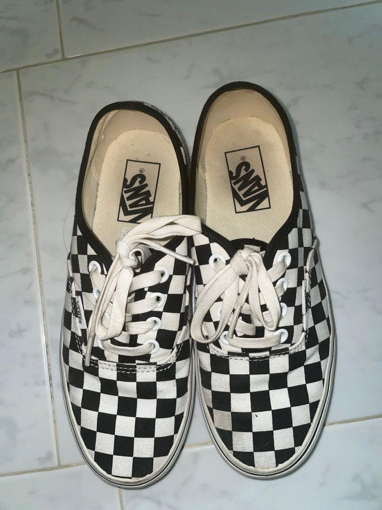 Olive Green And Cream Checkered Vans ultra Crush Pro Vans
